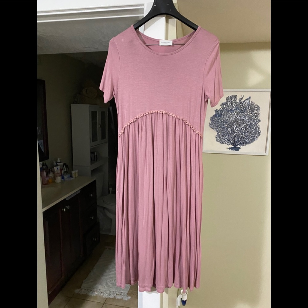 Orange creek Mauve midi dress